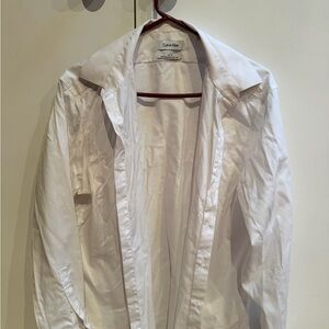 Calvin Klein Cream Slim Fit Shirt